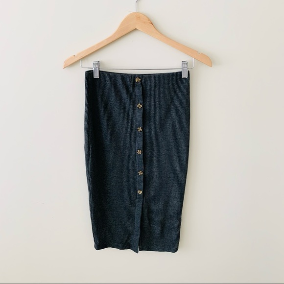 Cropped Cardigan + Midi Skirt Set - Picture 5 of 7